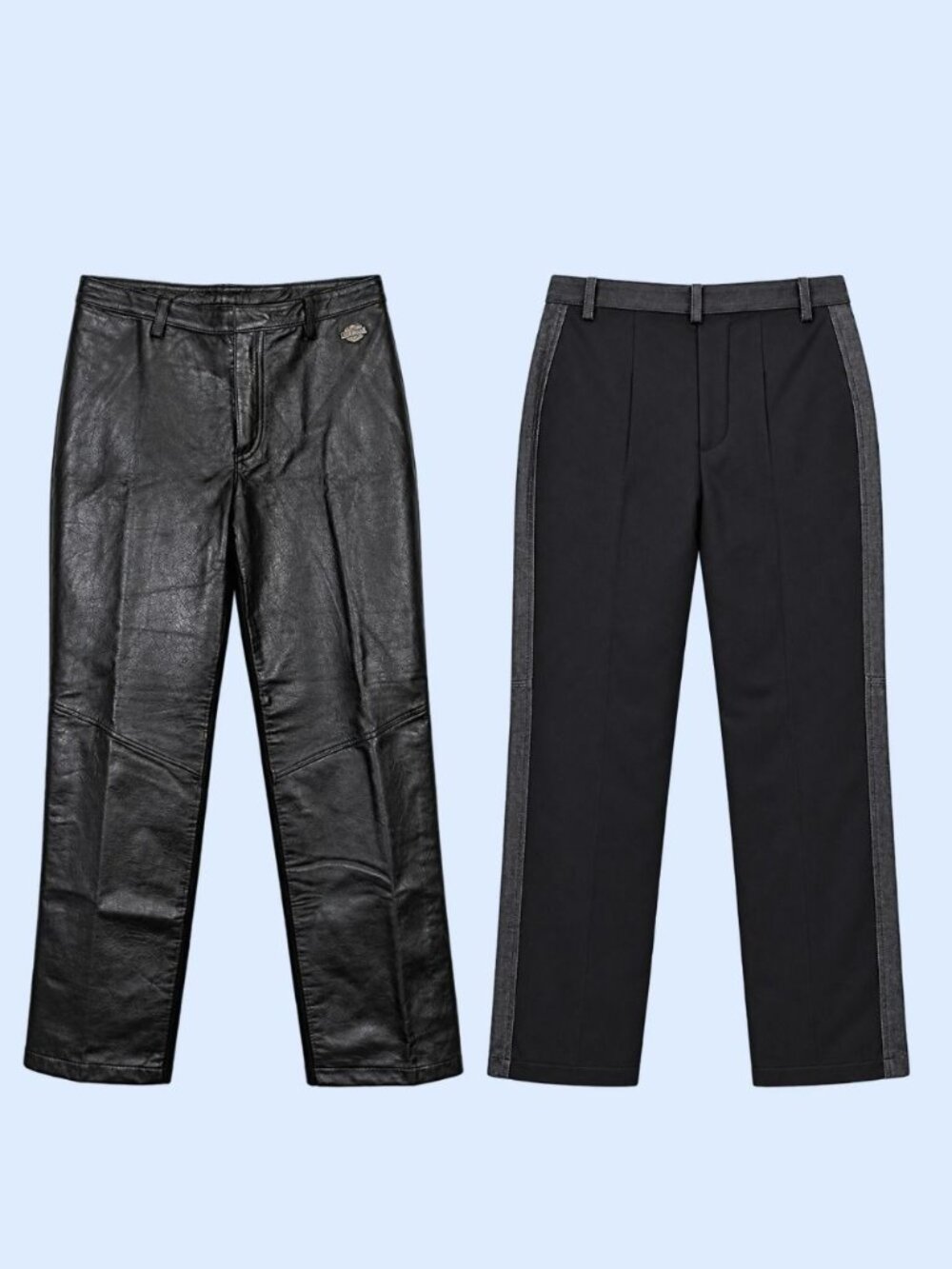 Motor Harley Davidson black leather pants sz 4